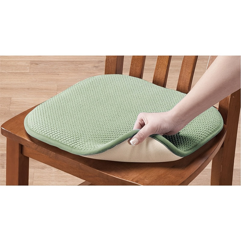 Galette de chaise 40x40 cm en mousse à mémoire, lot de 2