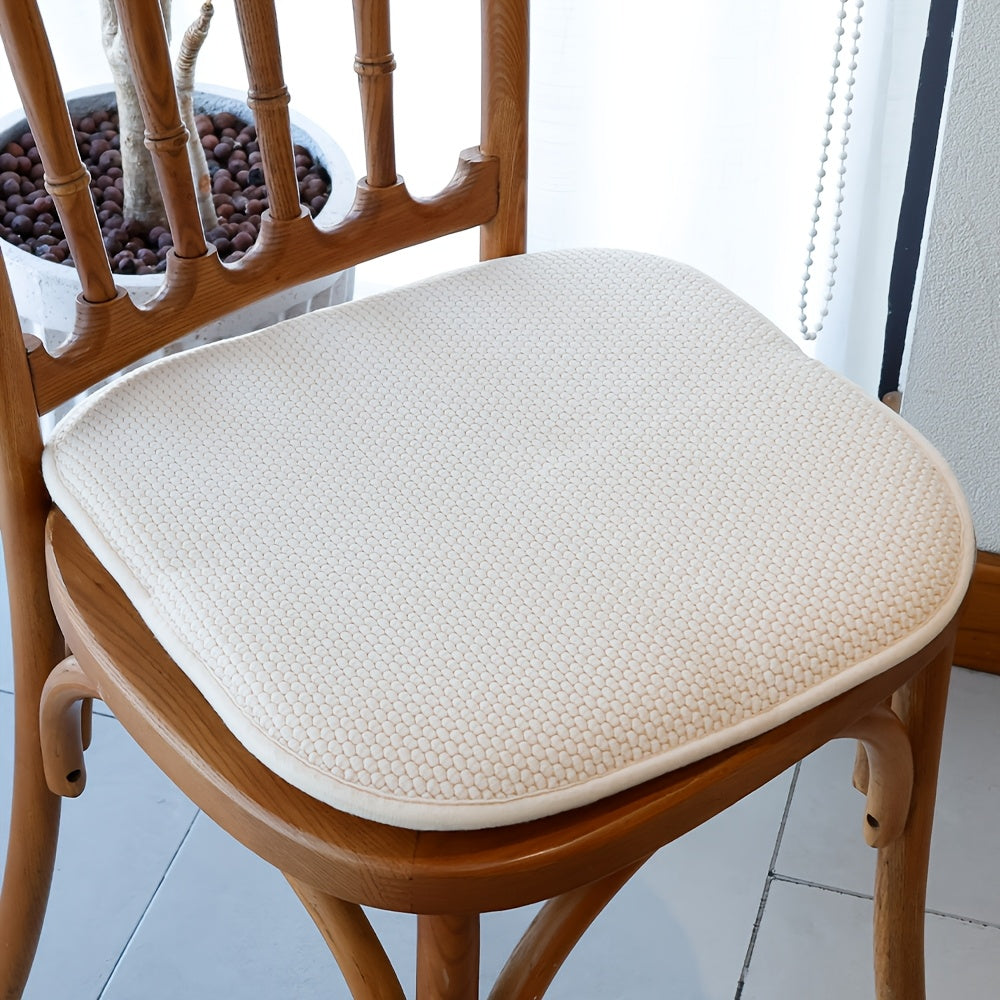 Galette de chaise carrée 40x40 en mousse à mémoire, lot de 2