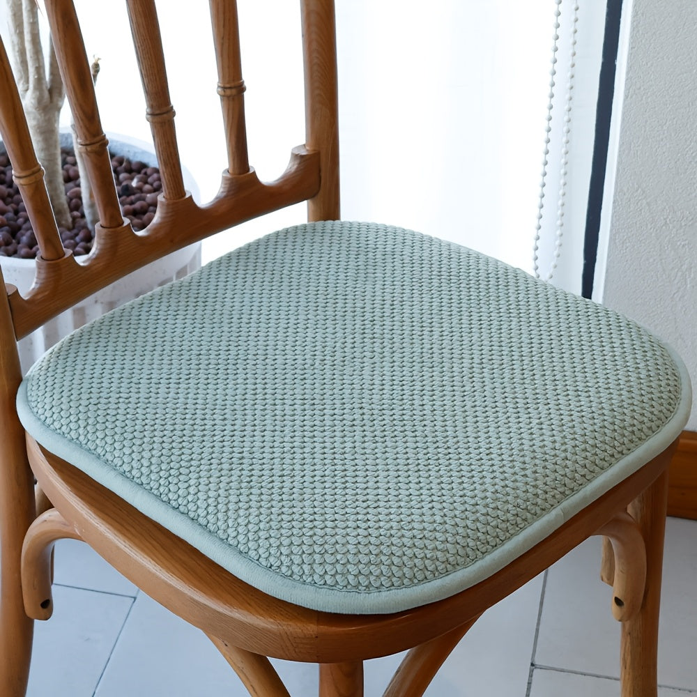 Galette de chaise carrée 40x40 en mousse à mémoire, lot de 2