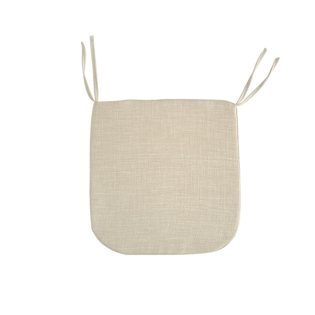 Galette de chaise déhoussable 40 x 40 cm en mousse, lot de 2
