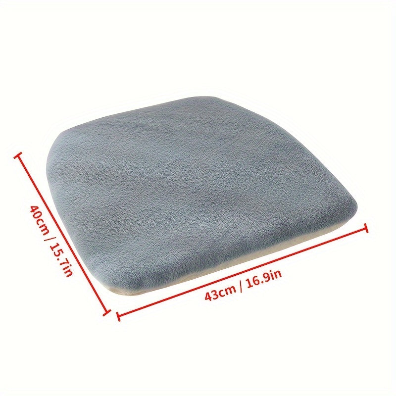 Galette de chaise en fausse fourrure douce, lot de 2 pièces