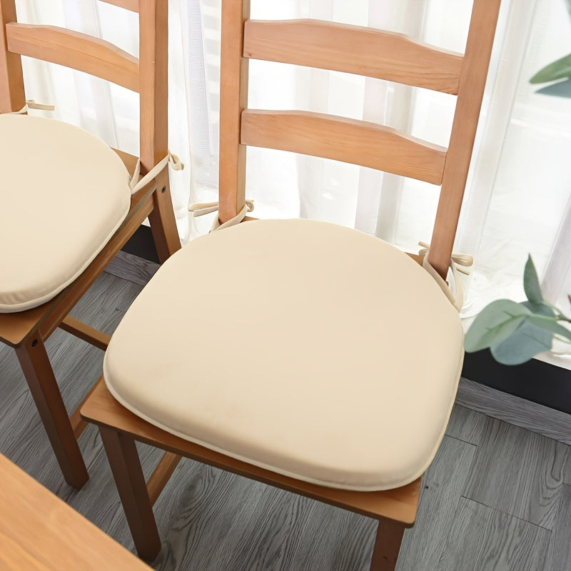 Galette de chaise en velours, forme en D, lot de 2 ou 4