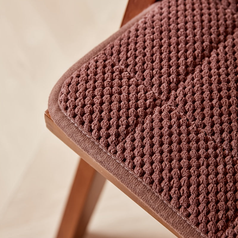 Galette de chaise matelassée de 1 cm, lot de 2 avec nouettes