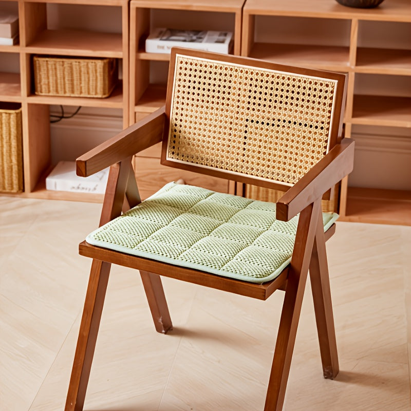 Galette de chaise matelassée de 1 cm, lot de 2 avec nouettes