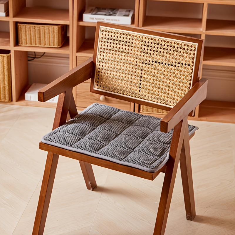 Galette de chaise matelassée de 1 cm, lot de 2 avec nouettes