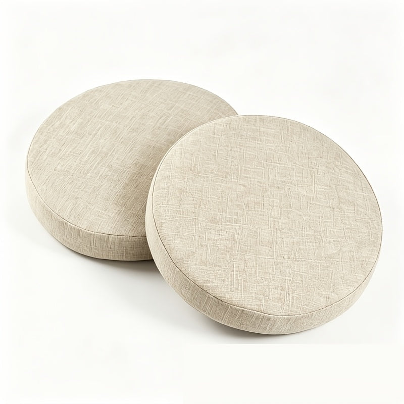 Galette de chaise ronde Ø 30 cm, antidérapante et déhoussable