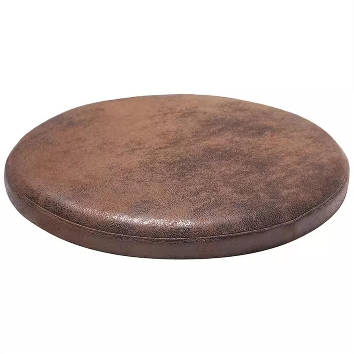 Galette de chaise ronde aspect cuir vieilli Image