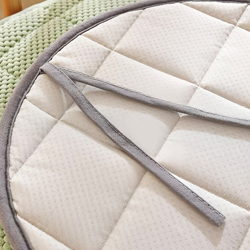 Galette de chaise ronde matelassée, trois diamètres au choix