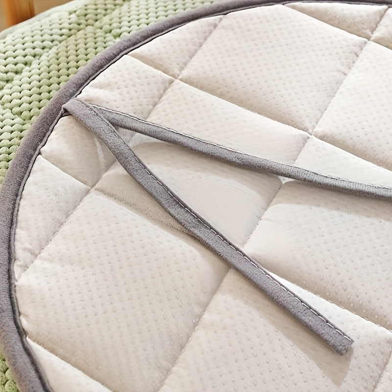 Galette de chaise ronde matelassée, deux diamètres au choix