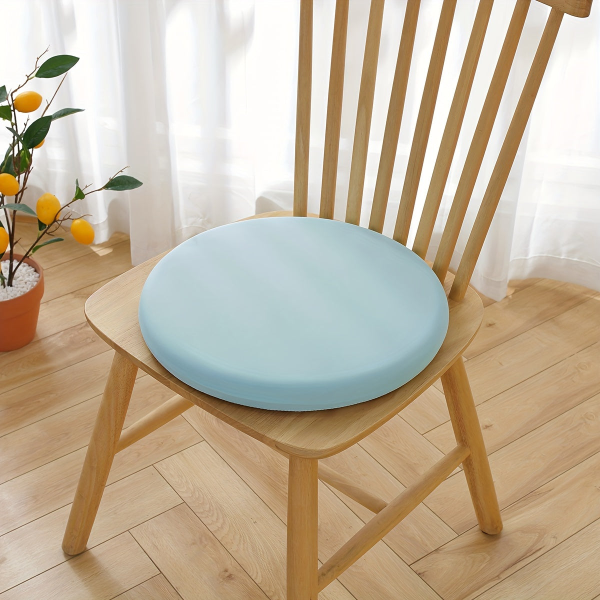 Galette de chaise ronde à mémoire de forme, Ø 35 à 45 cm