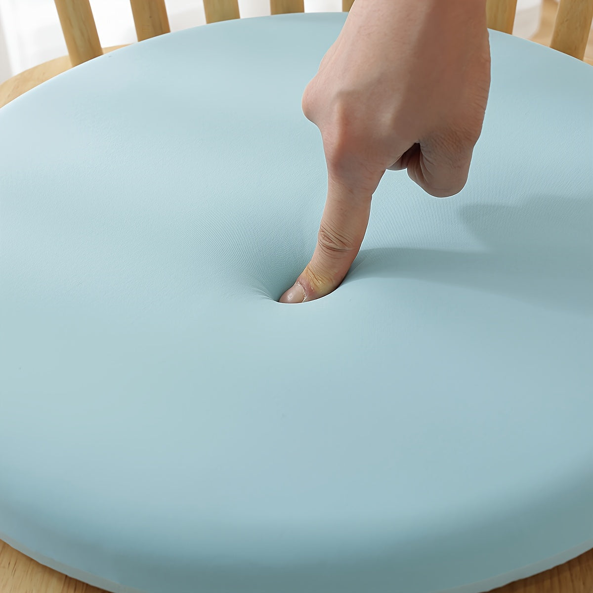 Galette de chaise ronde à mémoire de forme, Ø 35 à 45 cm