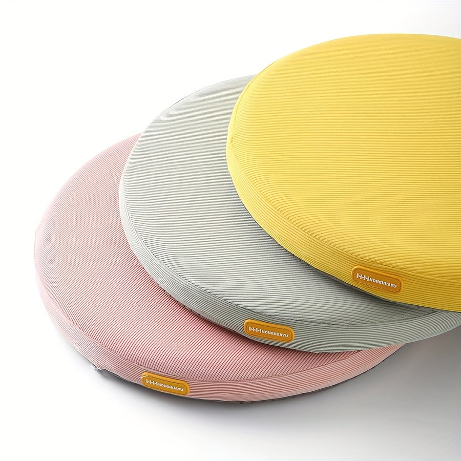 Galette de chaise ronde mousse à mémoire 70D, Ø 30 ou 35 cm