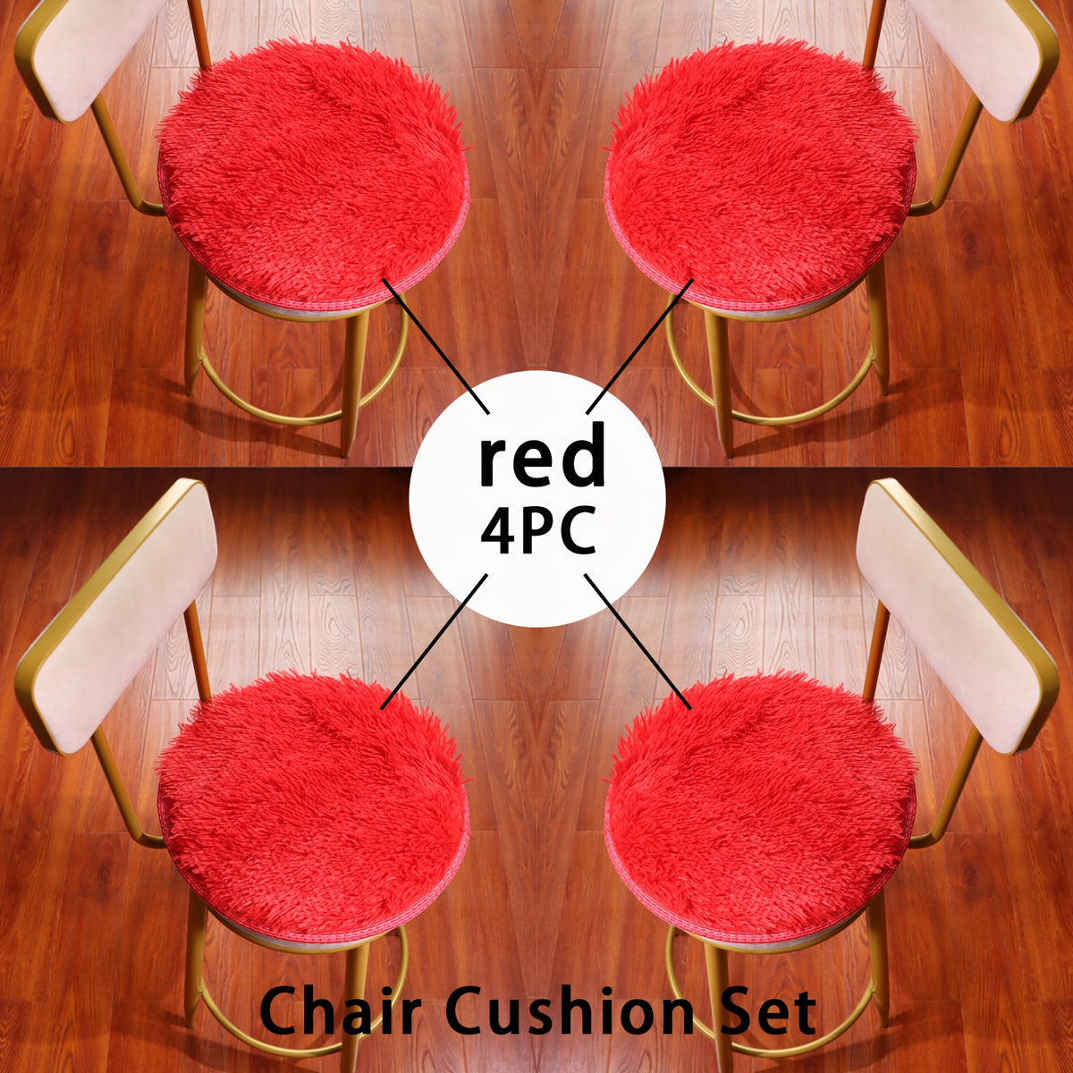 【Rouge】 / 【4 pièces】