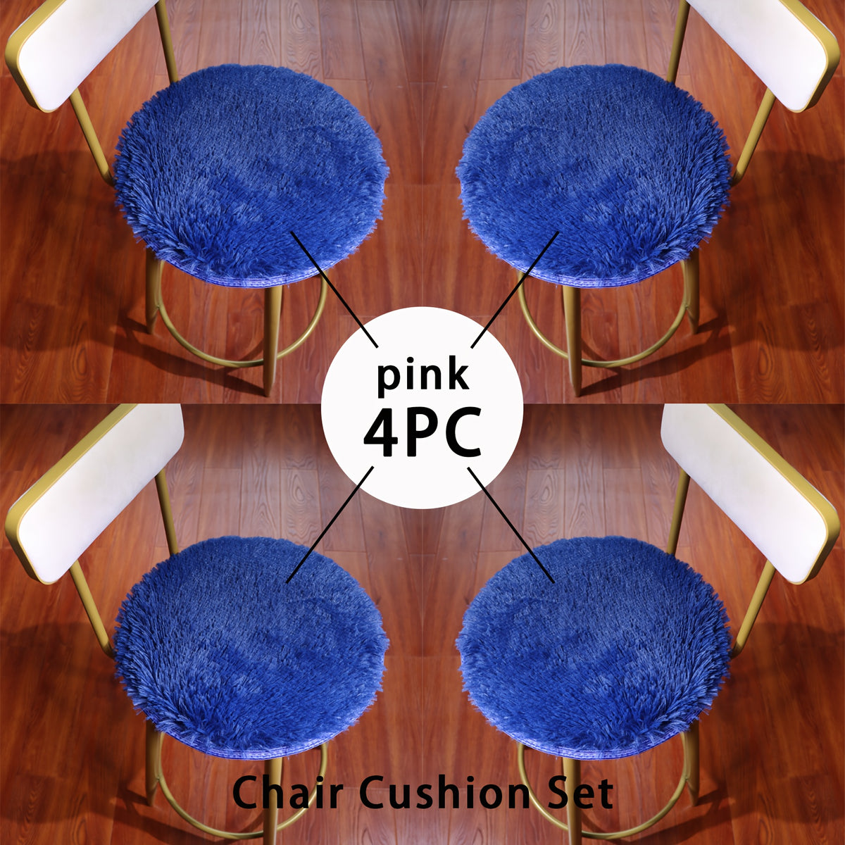 Bleu foncé / 【4 pièces】