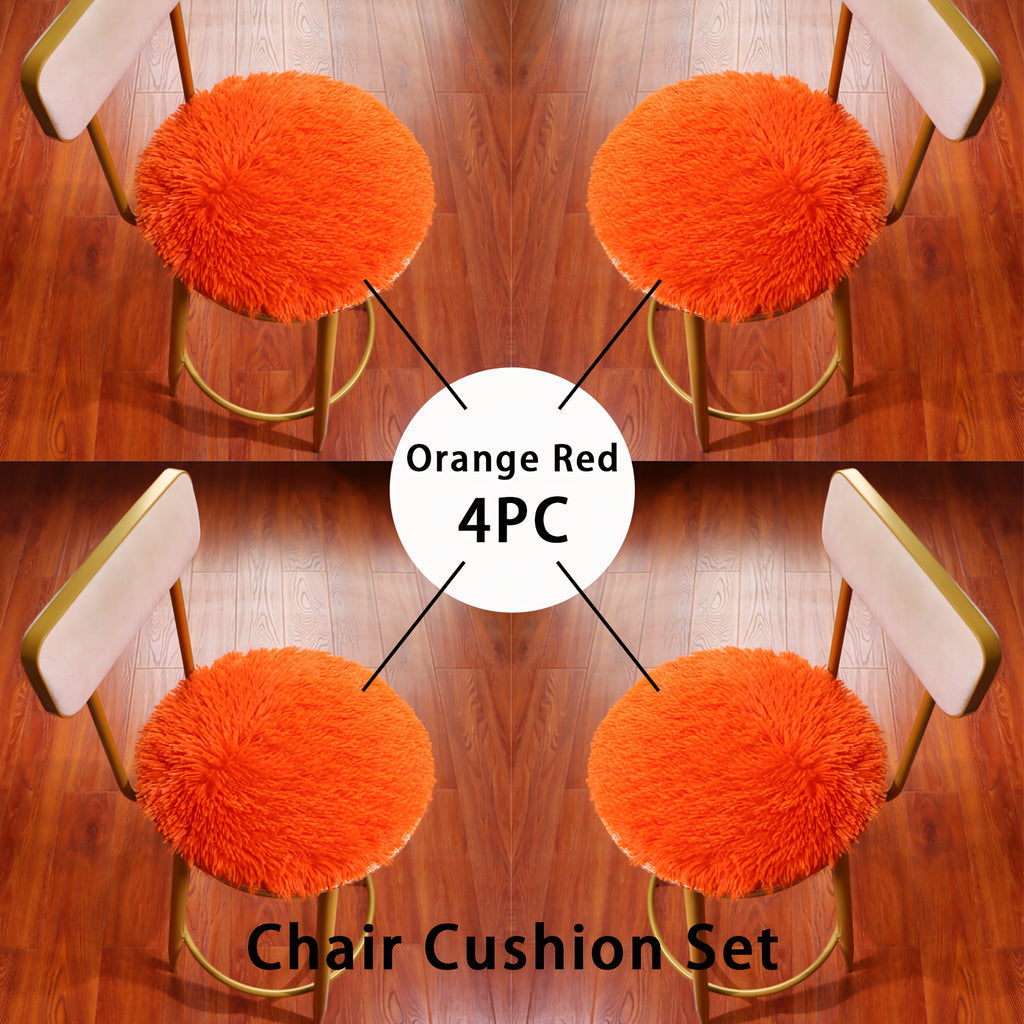 Rouge-orange / 【4 pièces】