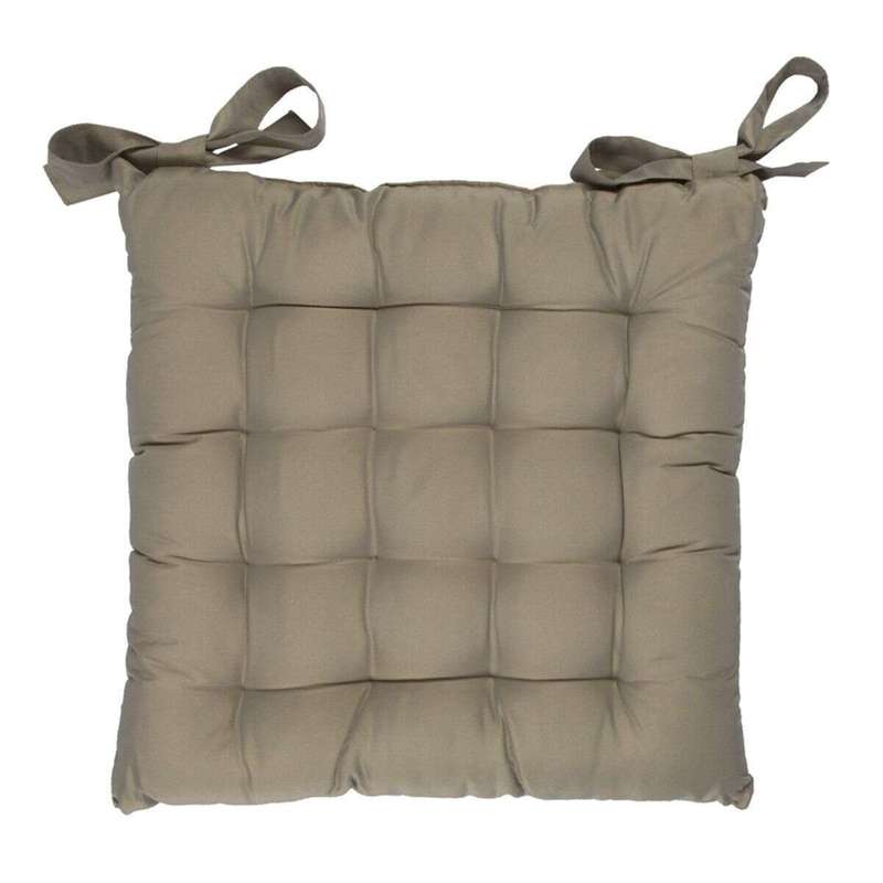 Galette de chaise carrée, lavable en machine — vue 2
