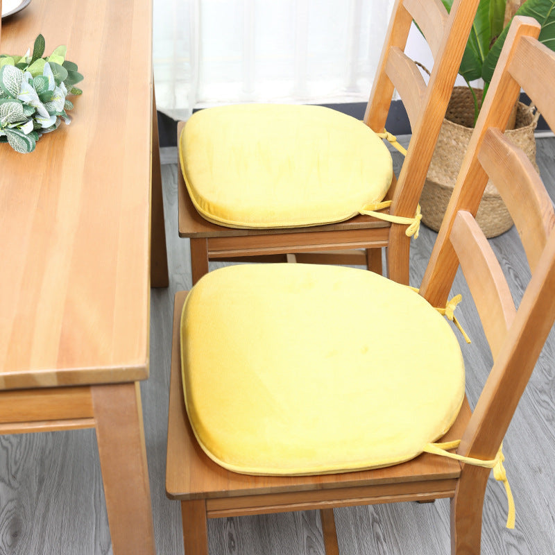 Galette de chaise en velours, déhoussable, 10 teintes