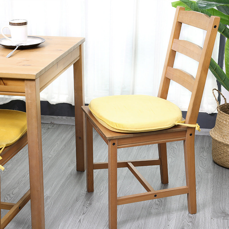 Galette de chaise en velours, déhoussable, 10 teintes