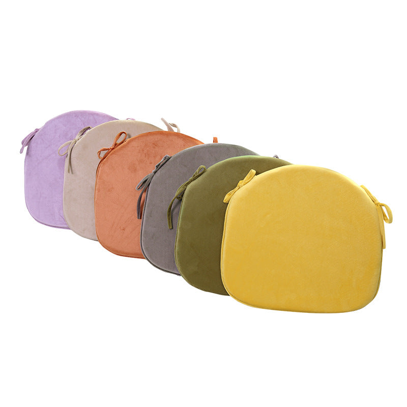 Galette de chaise en velours, déhoussable, 10 teintes