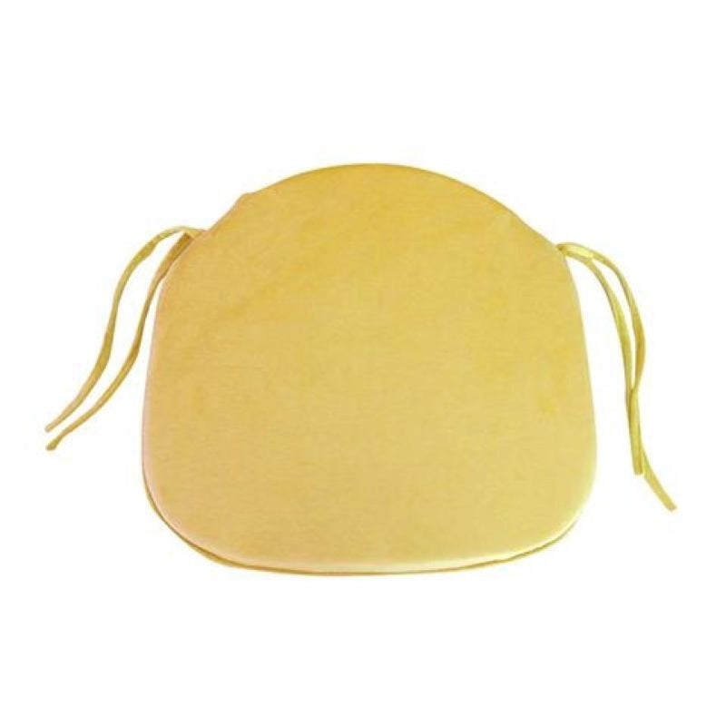 Galette de chaise en velours, déhoussable, 10 teintes — vue 4