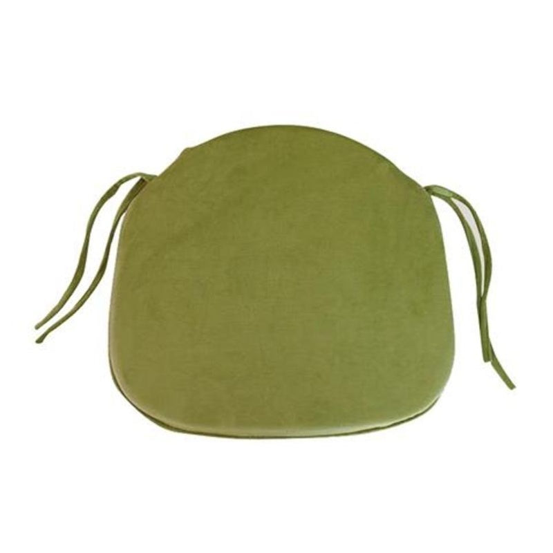 Galette de chaise en velours, déhoussable, 10 teintes — vue 8