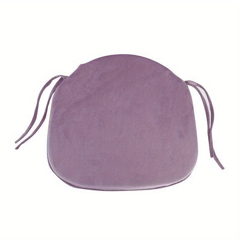 Galette de chaise en velours, déhoussable, 10 teintes — vue 9