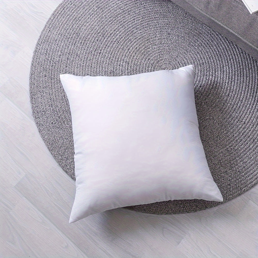 Garnissage de coussin blanc uni, six formats de 30 à 60 cm