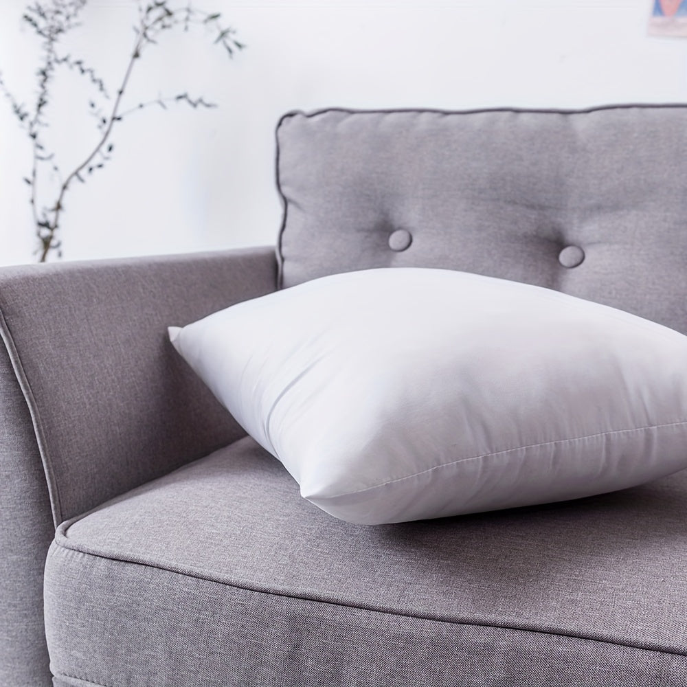 Garnissage de coussin blanc uni, six formats de 30 à 60 cm