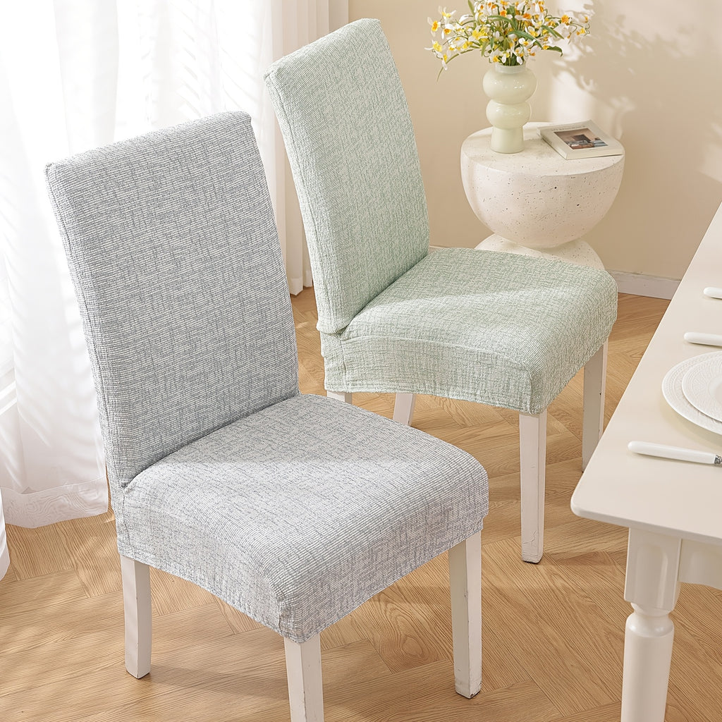 Housse de chaise en chenille 400 g, quatre teintes mouchetées