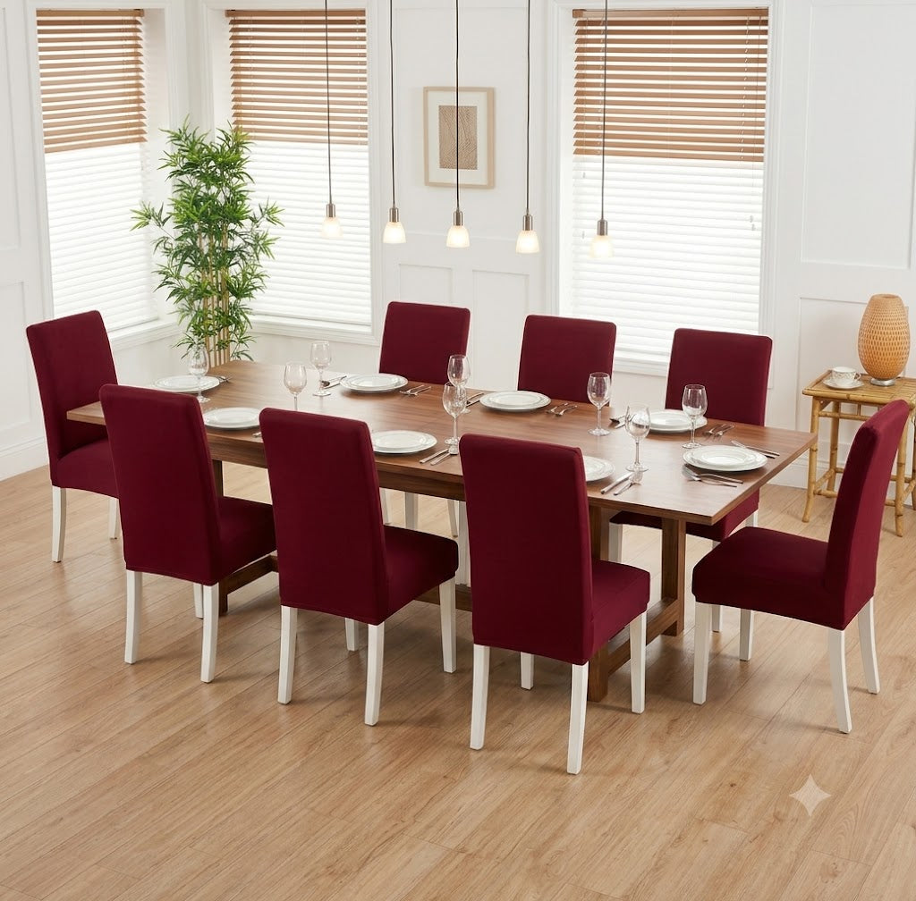 Housse de chaise par paquet de huit, dix teintes au choix