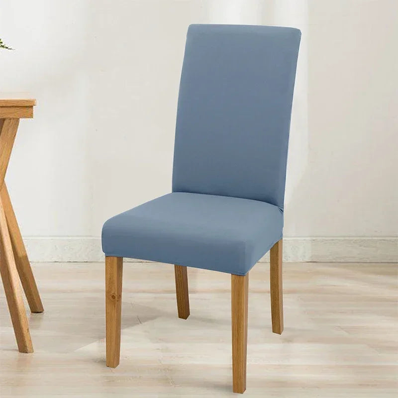 Housse de chaise extensible unie - Ajustement parfait