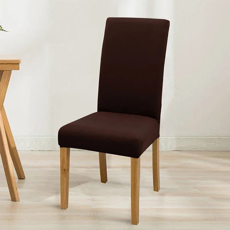 Housse de chaise extensible unie - Ajustement parfait