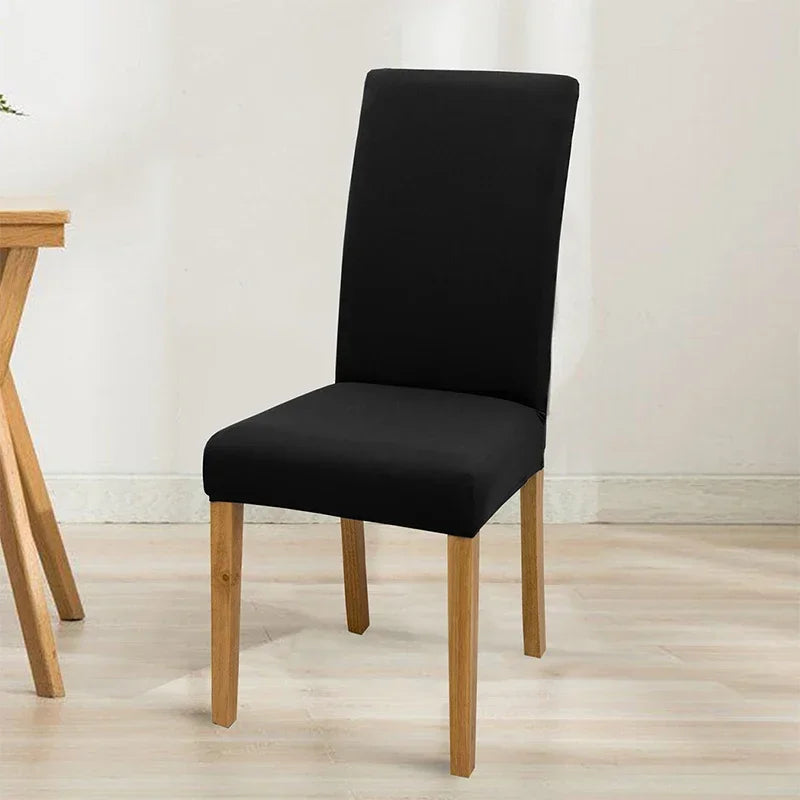 Housse de chaise extensible unie - Ajustement parfait