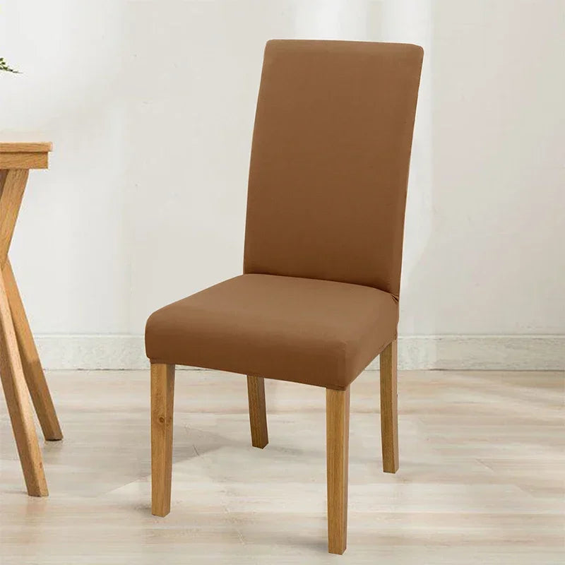 Housse de chaise extensible unie - Ajustement parfait