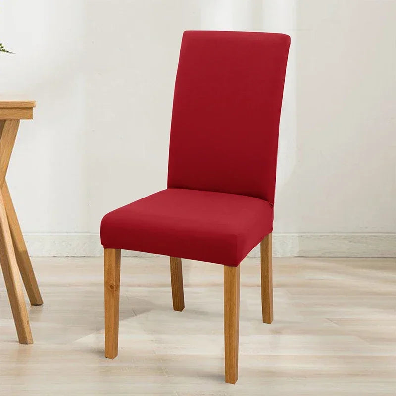 Housse de chaise extensible unie - Ajustement parfait