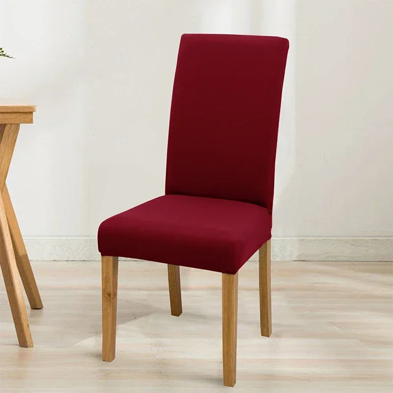 Housse de chaise extensible unie - Ajustement parfait