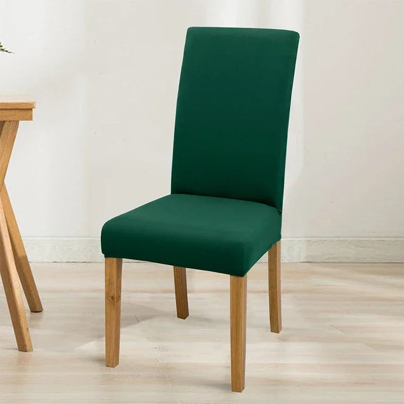 Housse de chaise extensible unie - Ajustement parfait