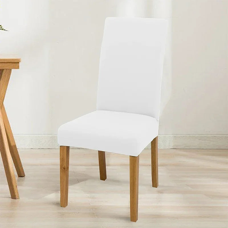 Housse de chaise extensible unie - Ajustement parfait