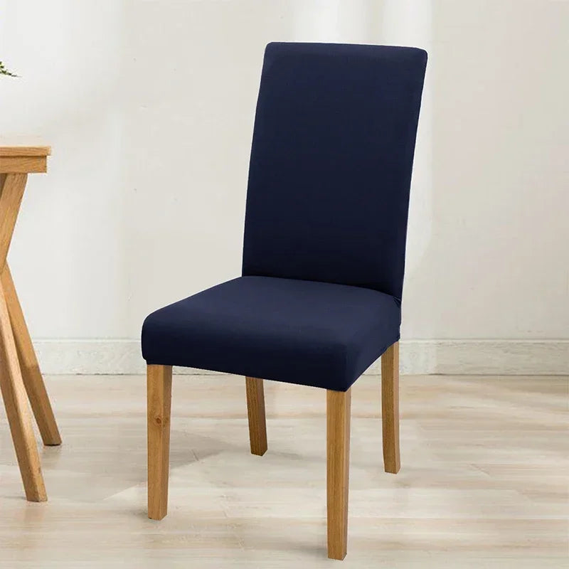 Housse de chaise extensible unie - Ajustement parfait