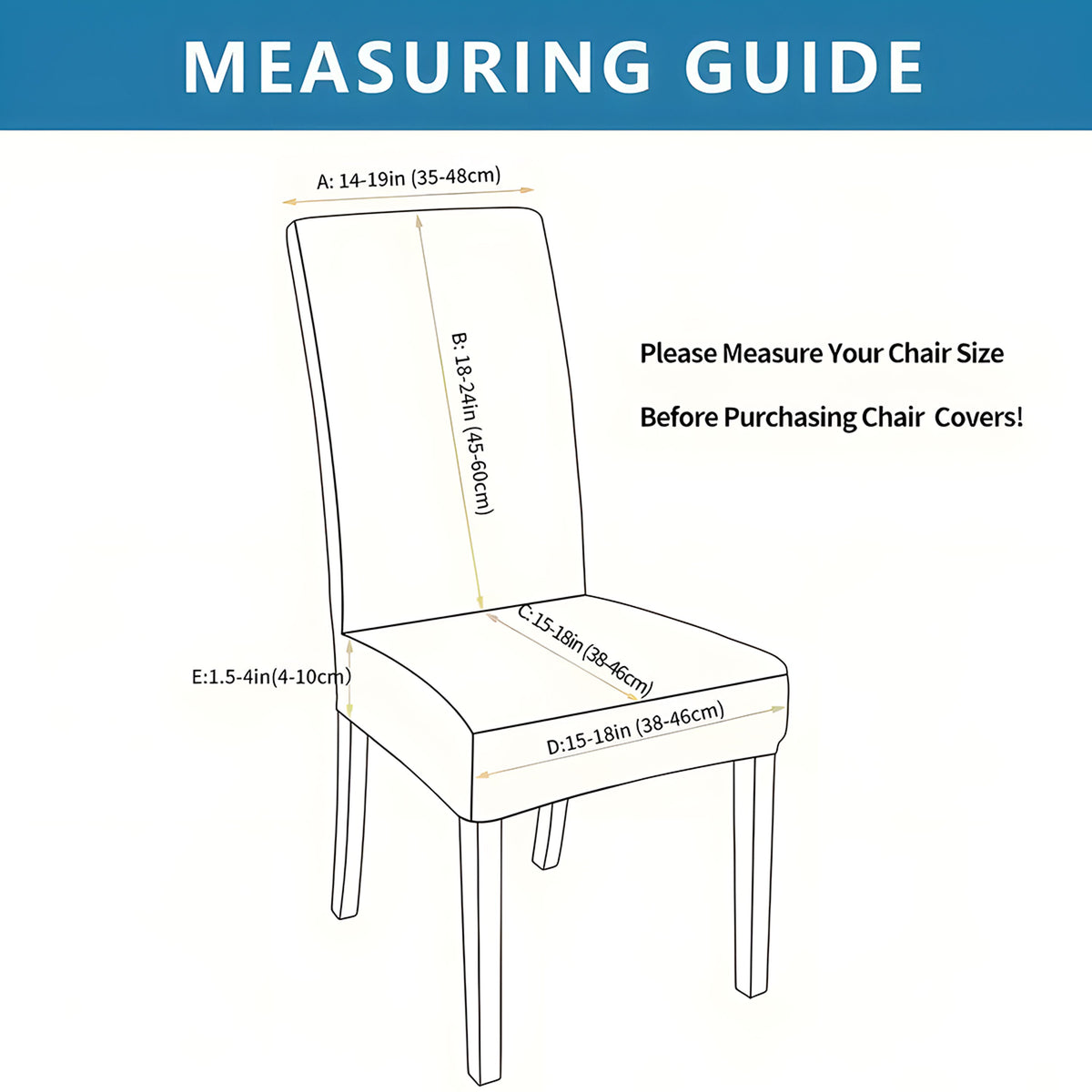 Housse de chaise à décor peint rouille — vue 2