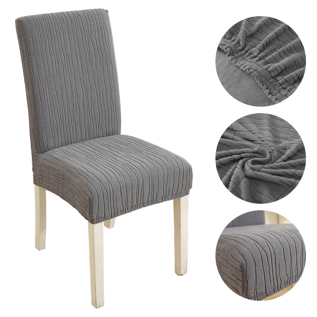 Housse de chaise jacquard nervurée, six teintes de terrasse