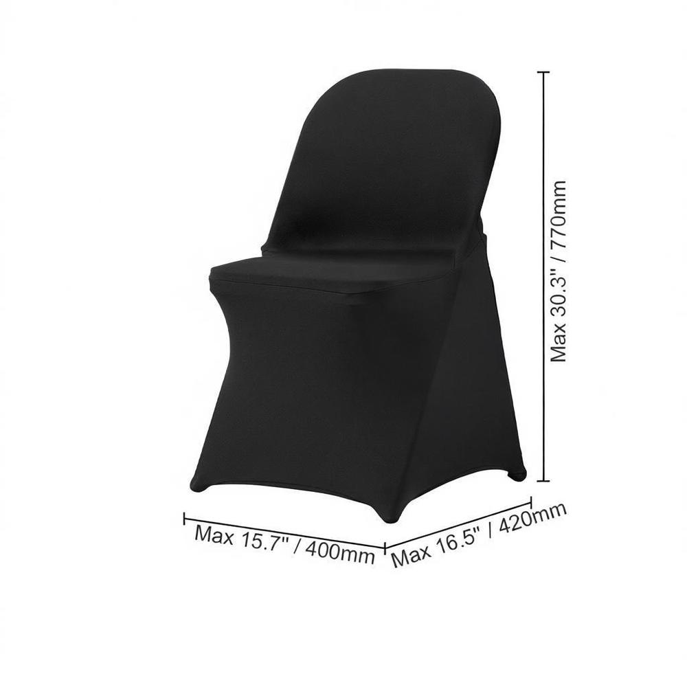 Housse de chaise mate pour siège pliant, lot de 30 — vue 4