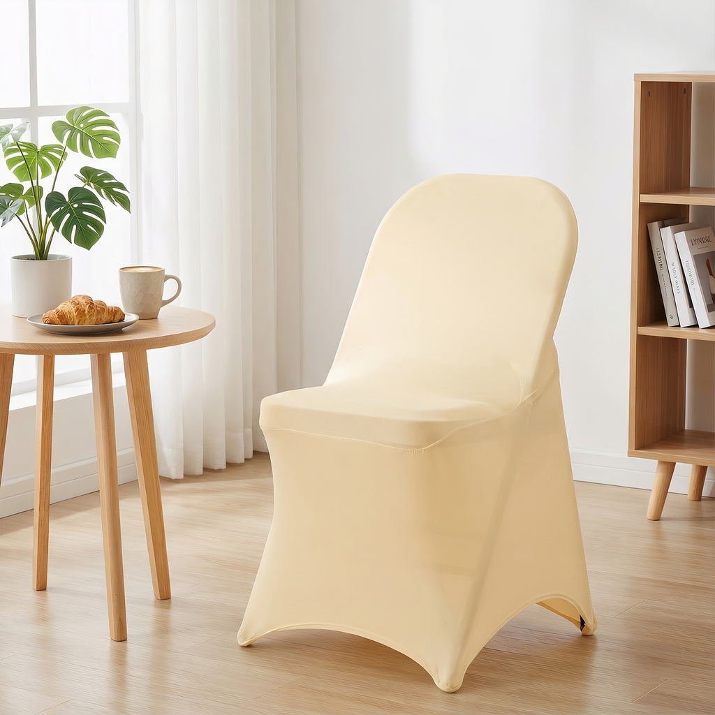 Housse de chaise pliante épaisse en six teintes, lot de 6
