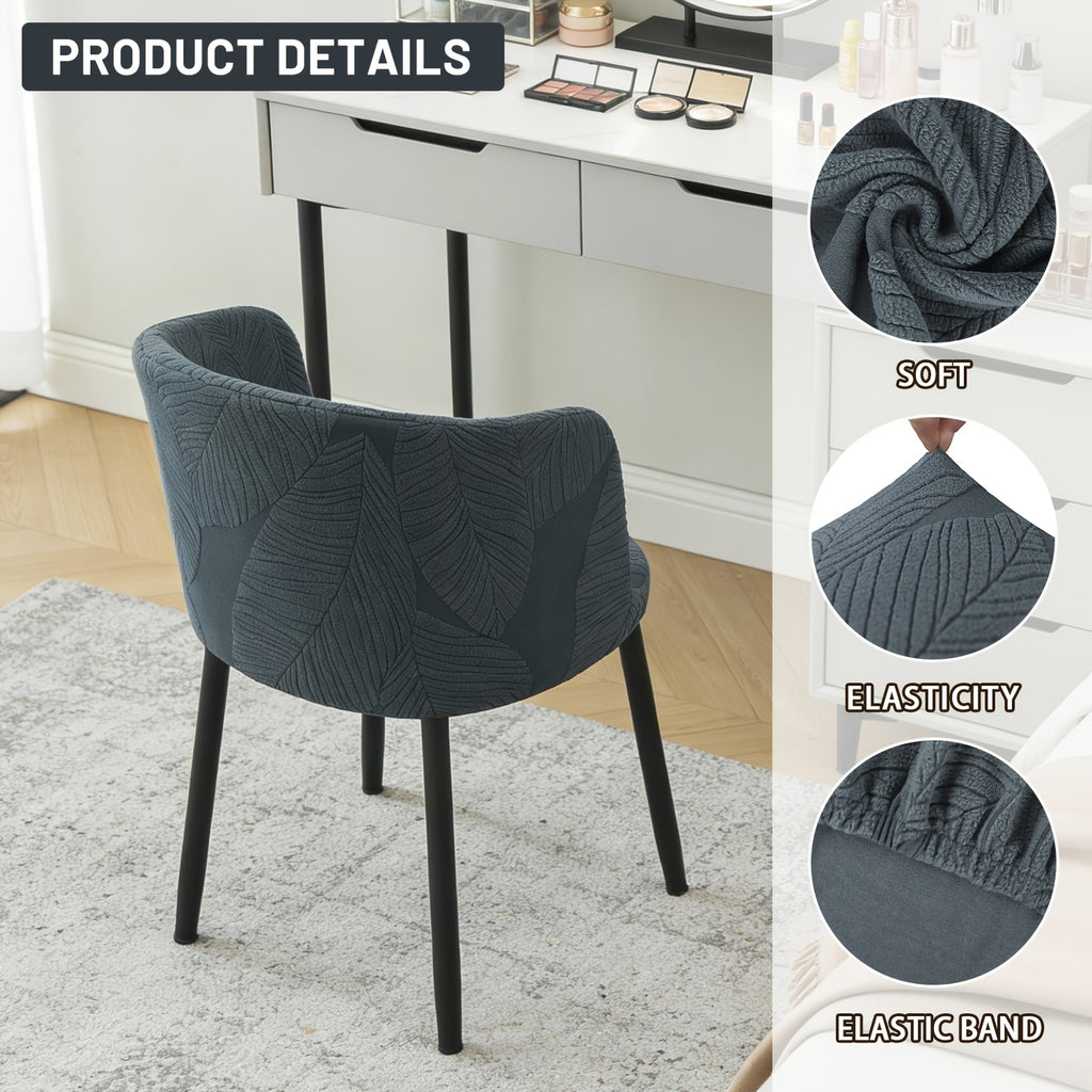 Housse de chaise arc, dossier demi-circulaire, 4 teintes