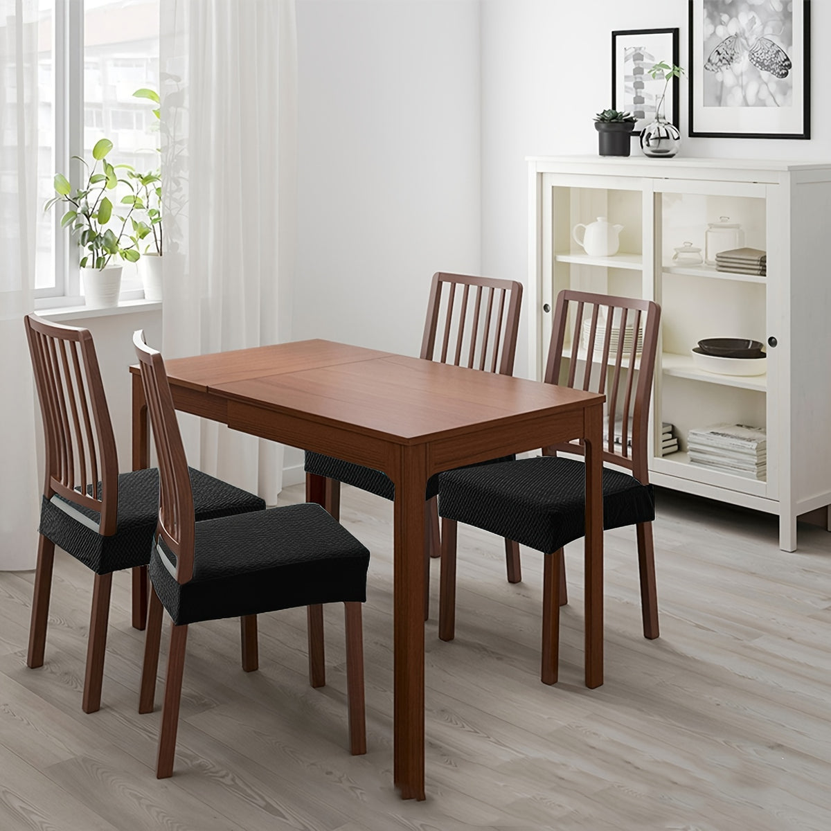 Housse de chaise pour assise seule, relief chevron tissé