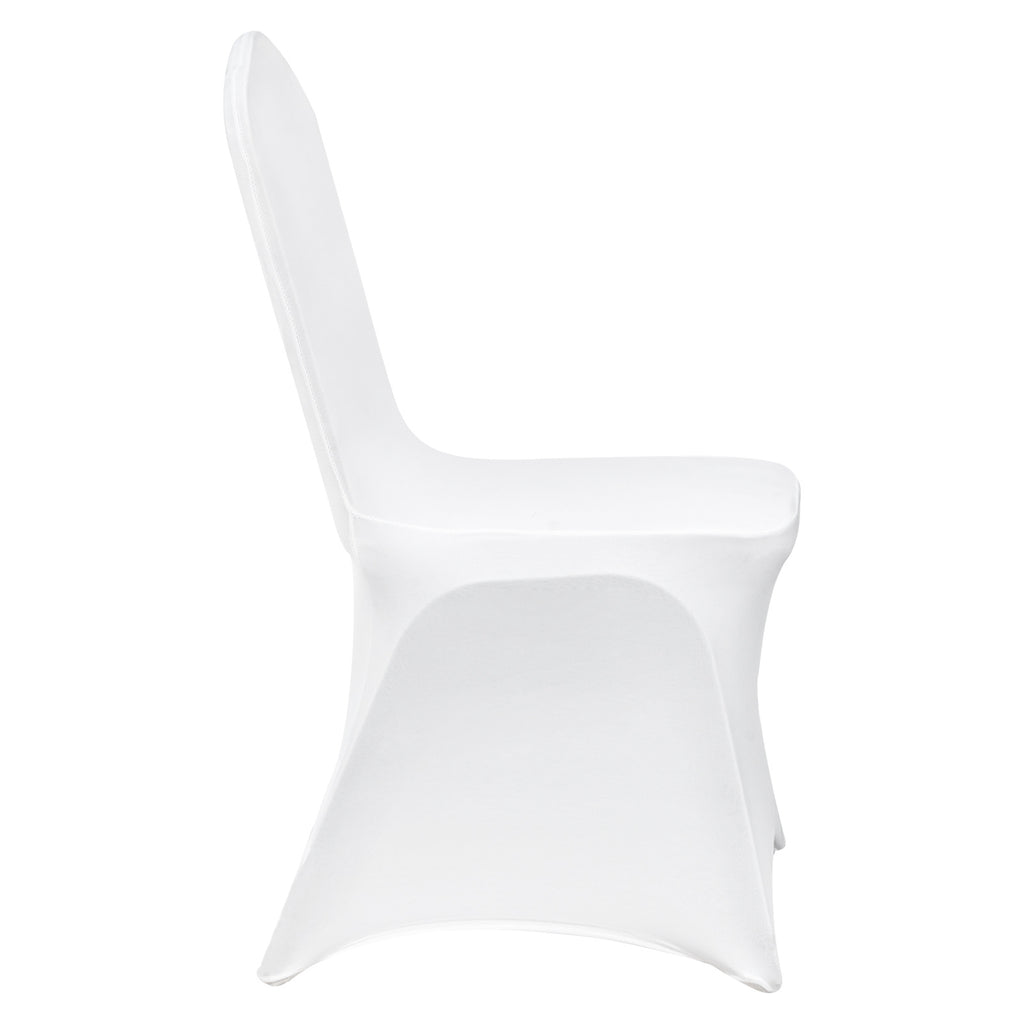 Housse de chaise blanche de banquet en spandex, lot de 12