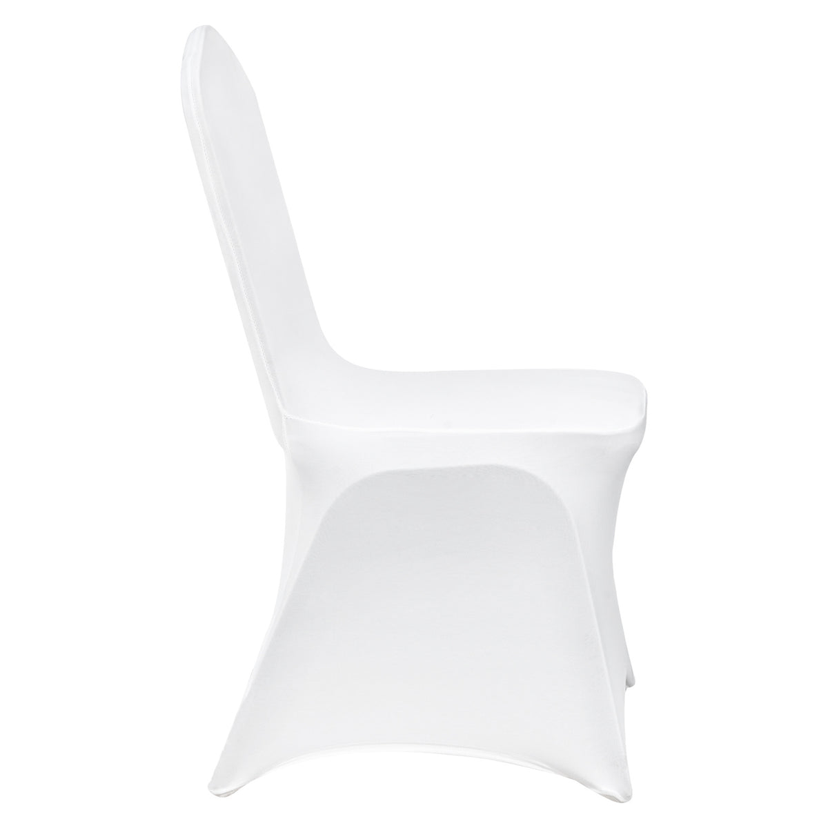 Housse de chaise blanche de banquet en spandex, lot de 12