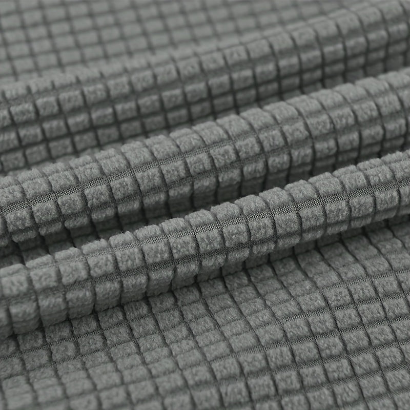 Housse de chaise coque scandinave en maille jacquard gaufrée