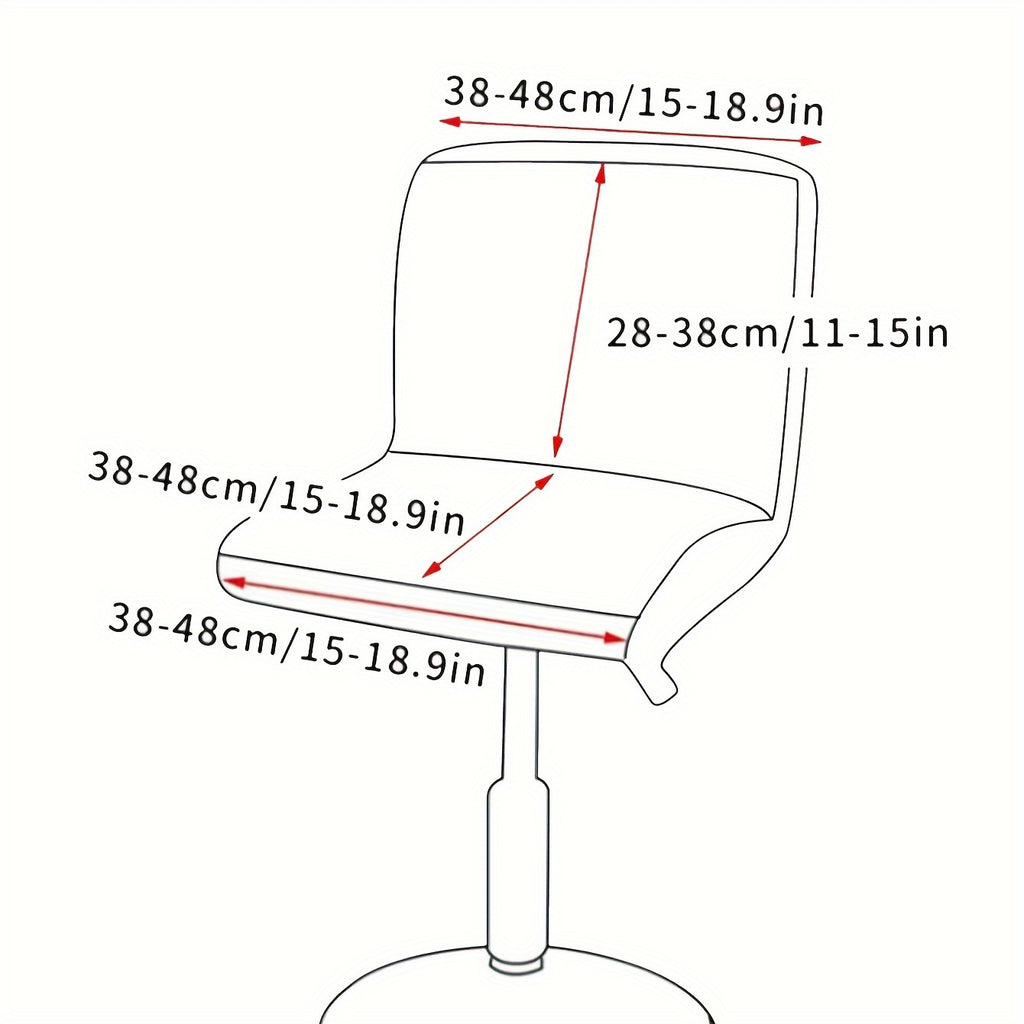 Housse de chaise de bar en velours extensible, lot de 4 ou 6