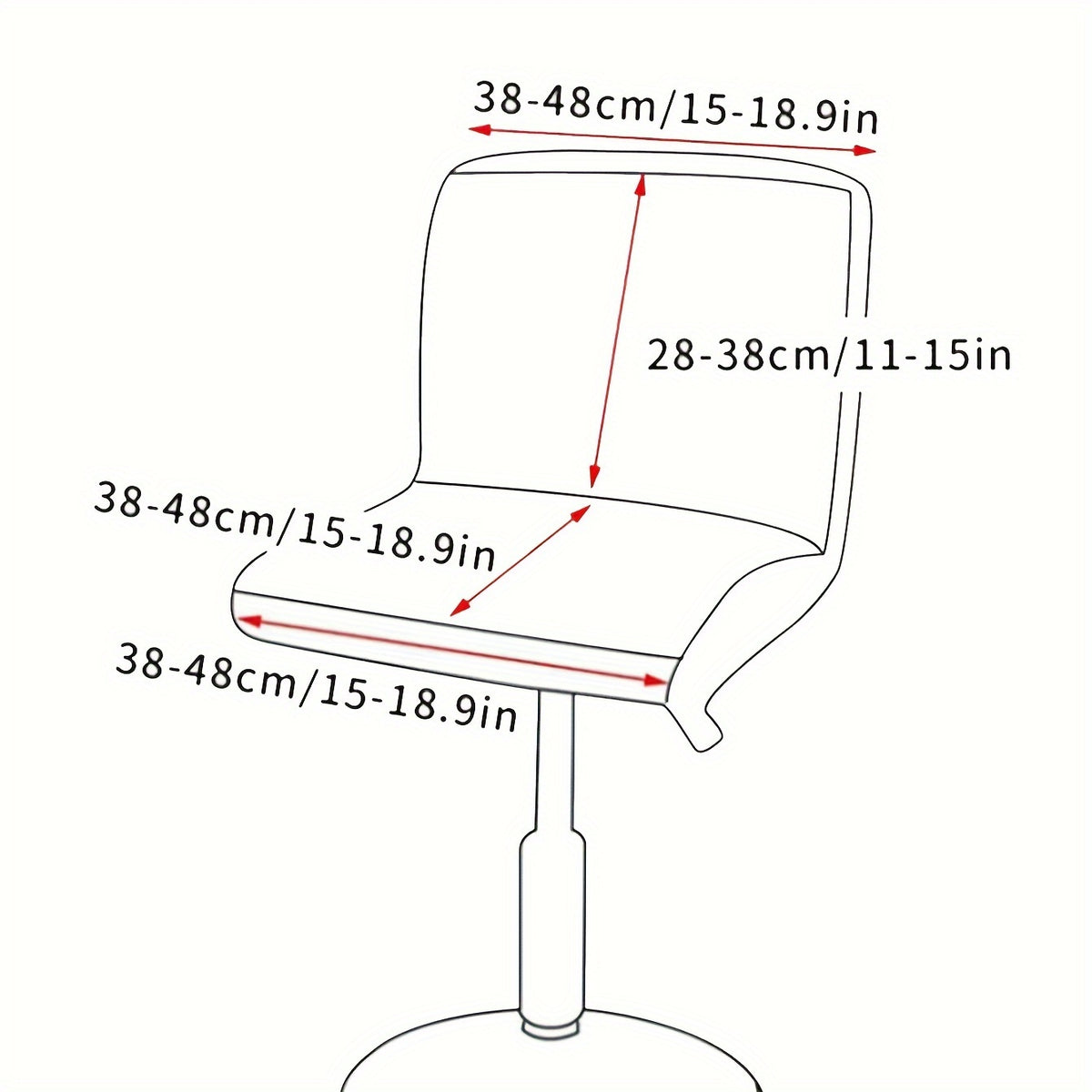 Housse de chaise de bar en velours extensible, lot de 4 ou 6